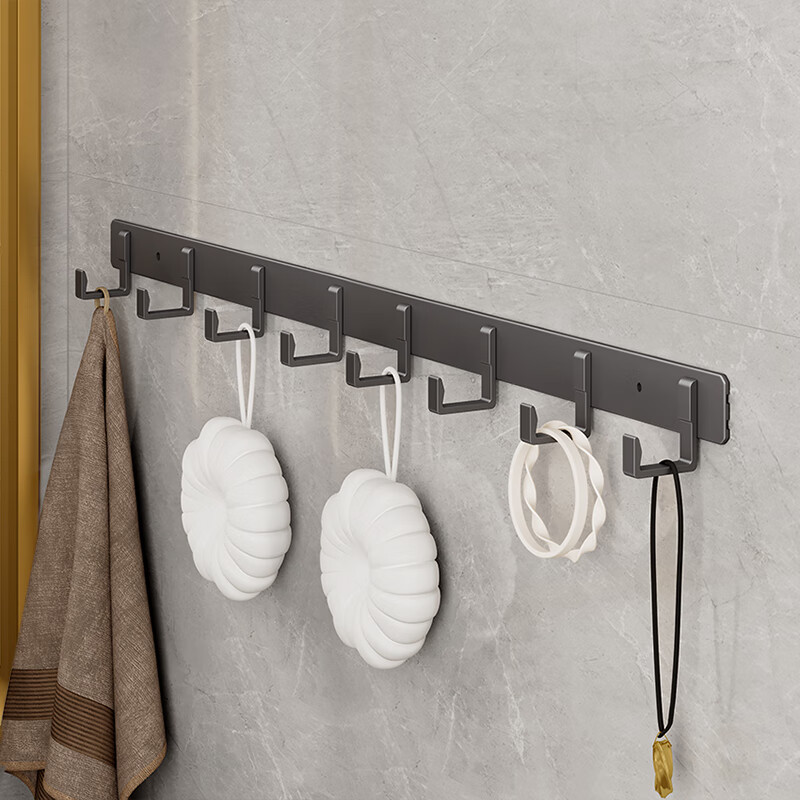 Huxiansen Hook-Free Adhesive Wall Hooks for Bathroom, Kitchen, Toilet, Clothes And Towels