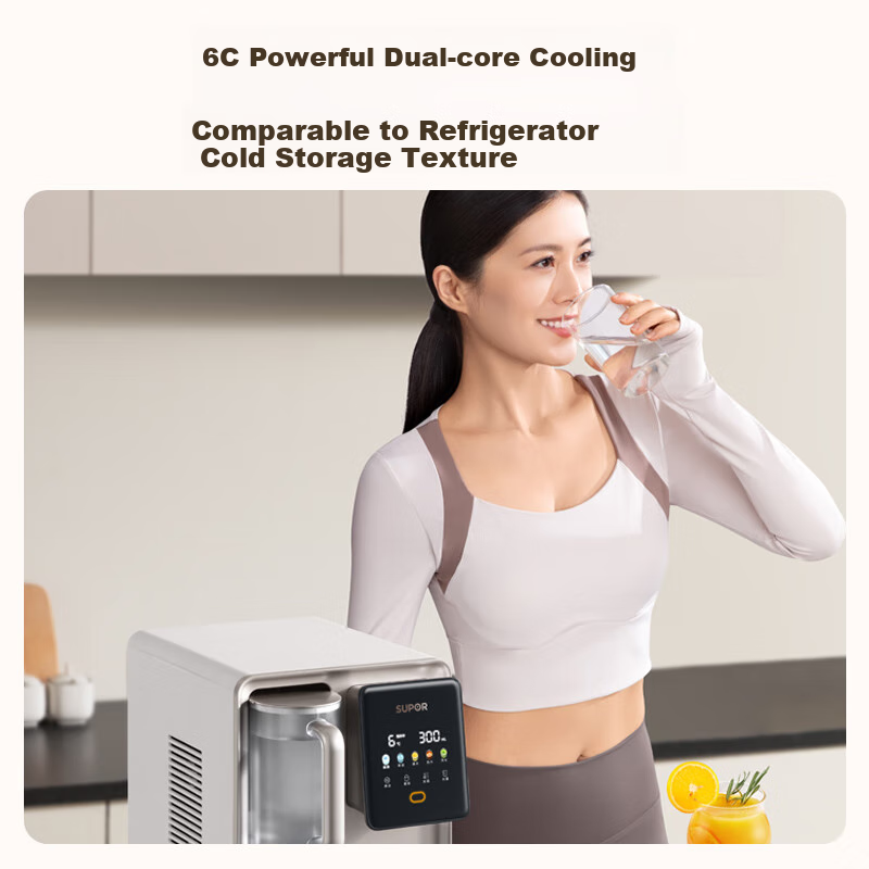 SUPOR Countertop Water Purifier, Instant Hot And Cold Drinking Machine, Home Use Instant Hot Water Dispenser, RO Reverse Osmosis Filtration Countertop Water Purifier, No Installation Required, Heating