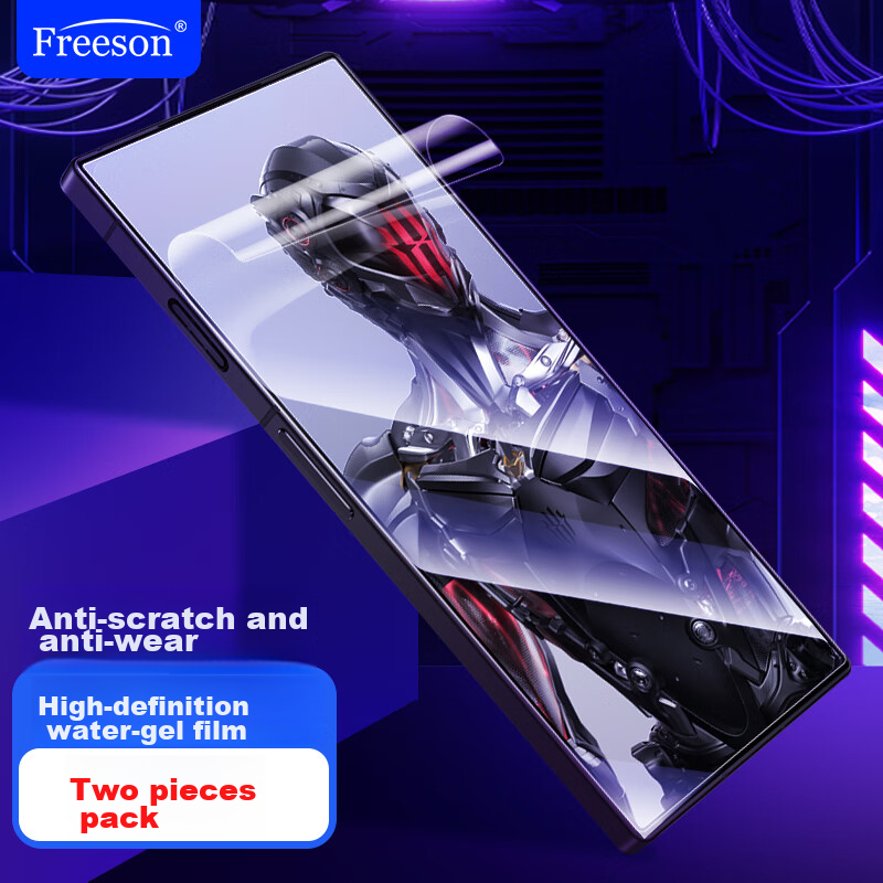 Freeson High-Definition Hydrogel Film for Nubia Red Magic 9 Pro/9S Pro/+/8 Pro/+/8S Pro/8S Pro+ Curved Full-Screen Phone Screen Protector [2-Pack]