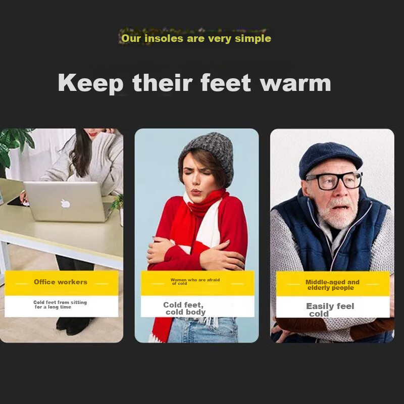 Jiashigao Self-Heating Socks, Women's And Men's Warm Foot Warmer, Cold-Proof Foot Heater, Autumn And Winter Non-Plug Sleeping Warm Socks