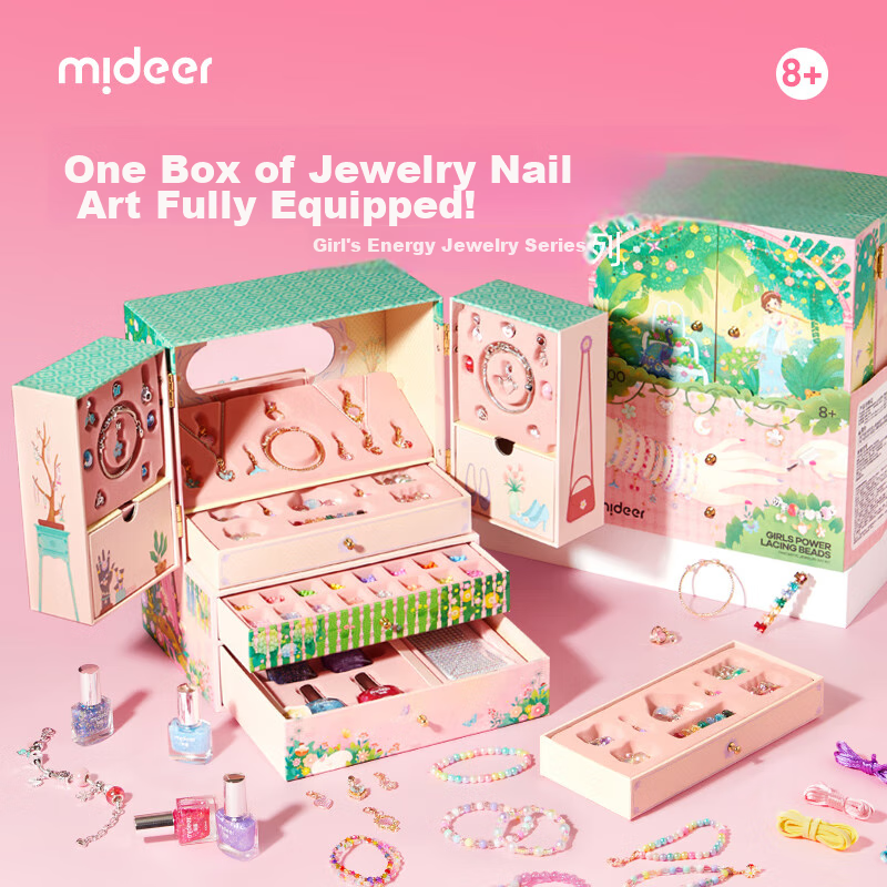 MiDeer Birthday Gift Set for Girls, DIY Energy Cute Accessories Series - Princess Treasure Box Children's Gift