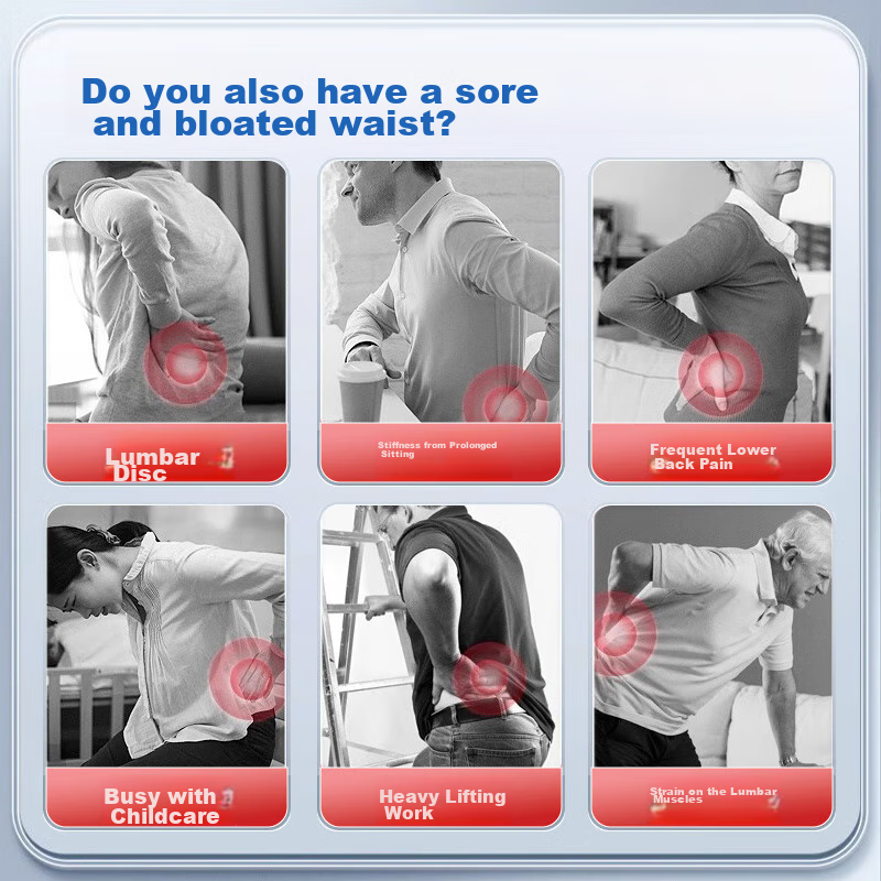 999 Medical Back Support Belt for Herniated Disc, Lumbar Muscle Strain, Lumbar Support, Warmth, Post-Surgery, for Men And Women, Long Sitting