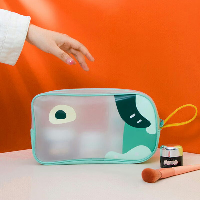 Banzheni TPU Semi-Transparent Travel Toiletry Bag, Unisex Toiletry Bag, Makeup Bag, Storage Bag, Portable Multifunctional Swimming Bag, Hot Spring Bag, Storage Bag, Pasture Story Medium Size