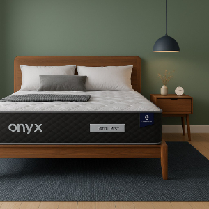GREEN REST Onyx Mattress – Firm Pocket Spring Mattress with High-Density Foam & Circular-Knitted Fabric Ergonomic Medical Support