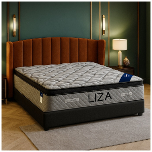 Green Rest Liza Mattress – Padded Top Micro-Bonnell Spring Mattress with Memory Foam & Eurolux Foam Premium Comfort & Motion Isolation